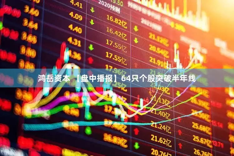 鸿岳资本 【盘中播报】64只个股突破半年线