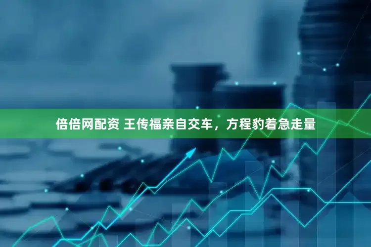 倍倍网配资 王传福亲自交车，方程豹着急走量