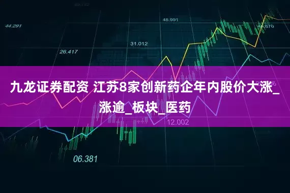 九龙证券配资 江苏8家创新药企年内股价大涨_涨逾_板块_医药